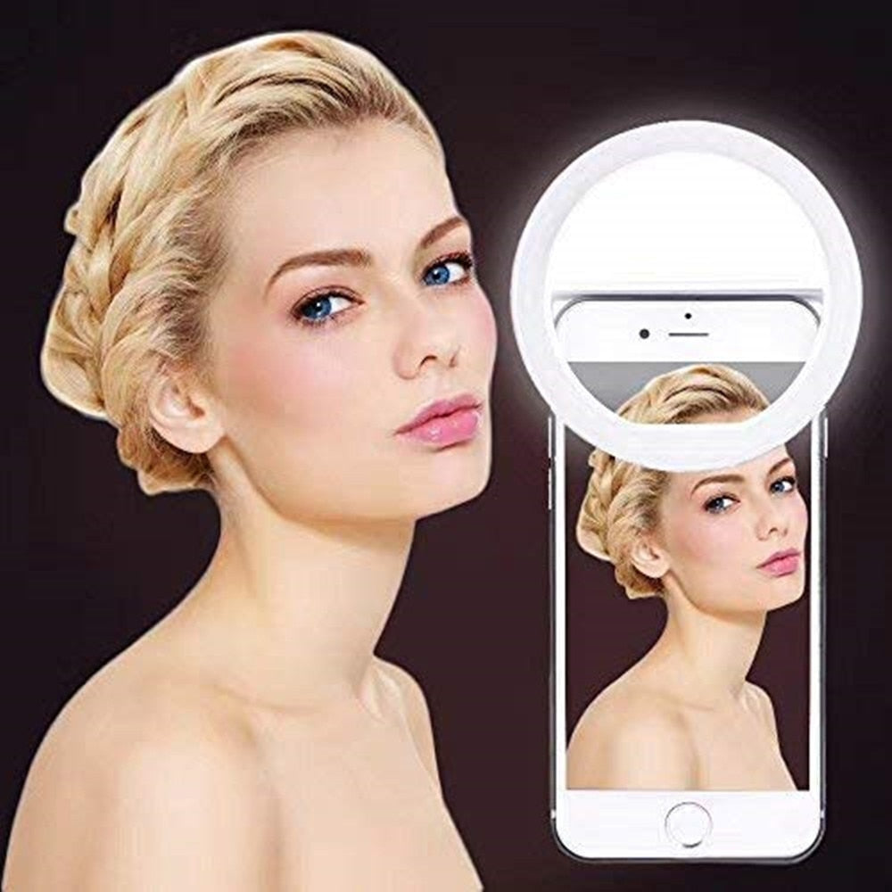 selfie ring light telemovel usb