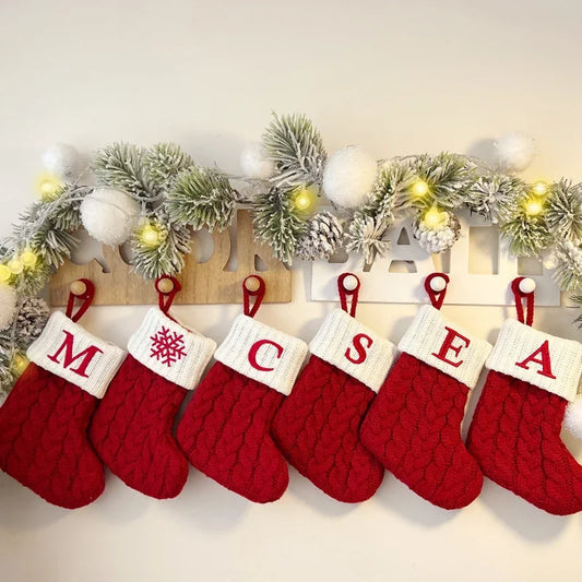 Meia de Natal com Letra para Decoração