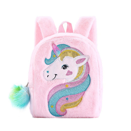 Mochila Unicórnio Infantil rosa