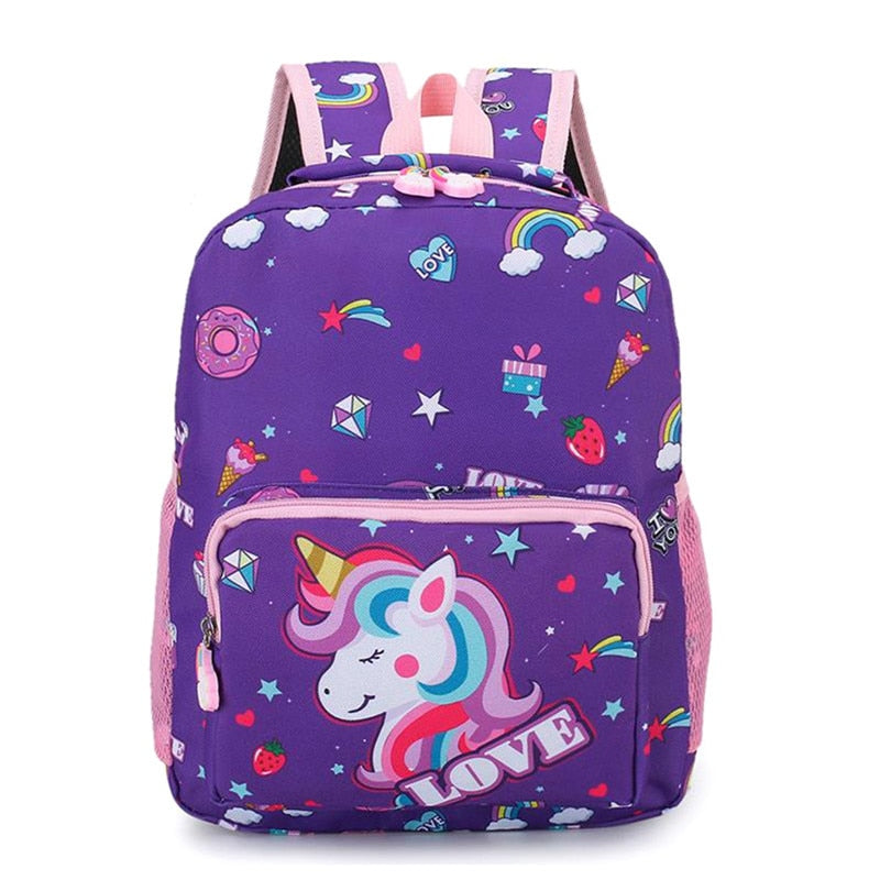 Mochila Unicórnio Love infantil