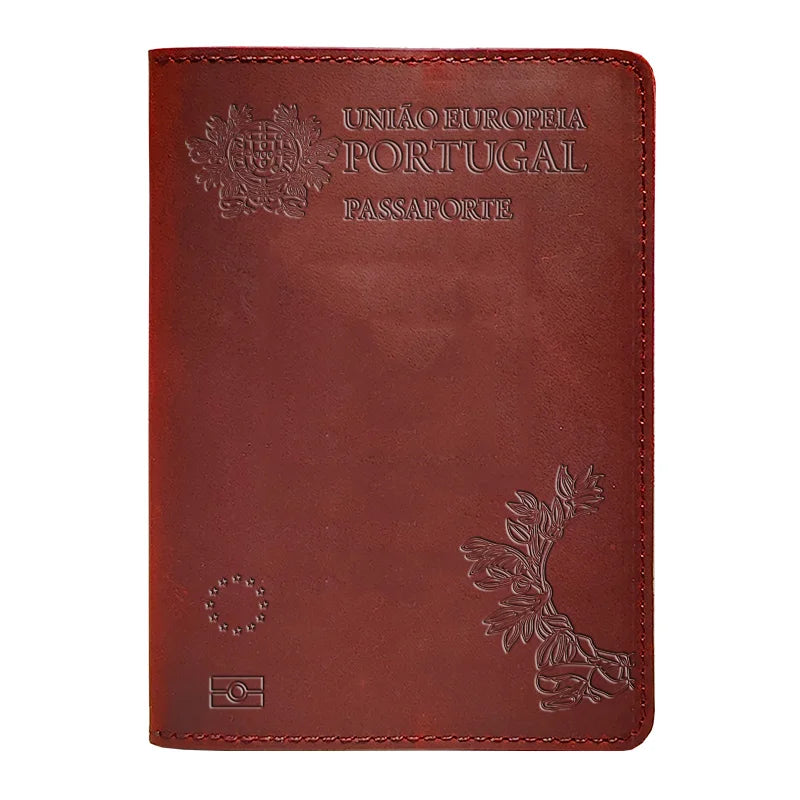 capa de passaporte couro portugal