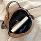 Mochila feminina pequena vintage marrom