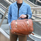 Mochila conversível masculina vintage