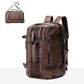 Mochila conversível masculina vintage