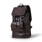 Mochila vintage masculina com compartimento para sapatos e USB