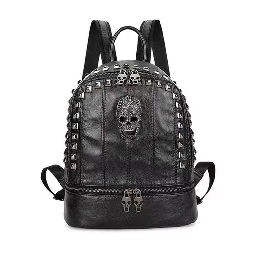 Mochila feminina punk caveira mexicana