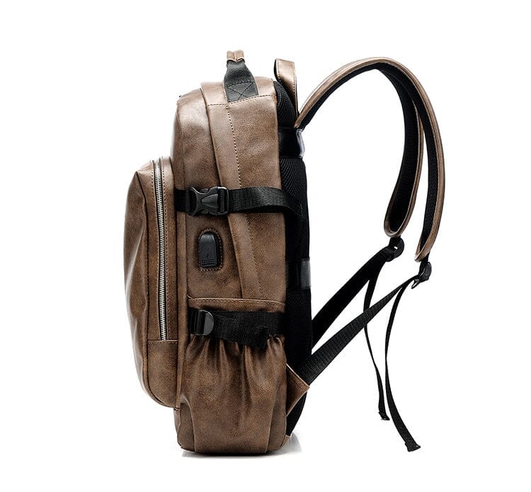 Mochila executiva masculina vintage (USB)