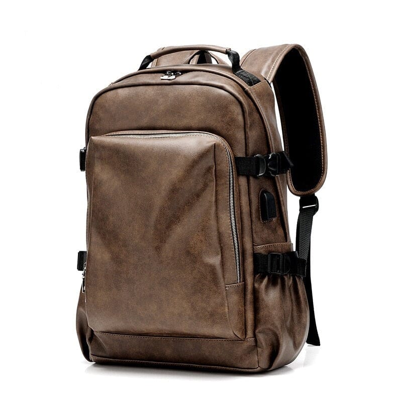 Mochila executiva masculina vintage (USB)