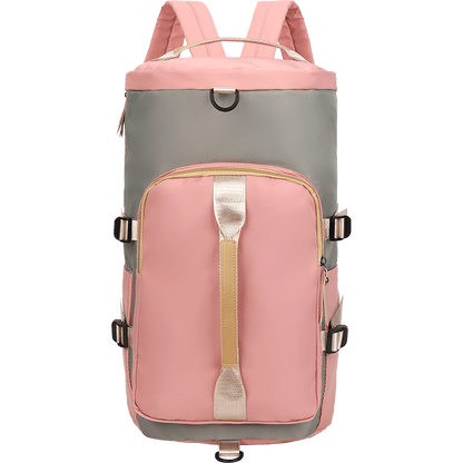 Mochila de viagem feminina moderna e conversível