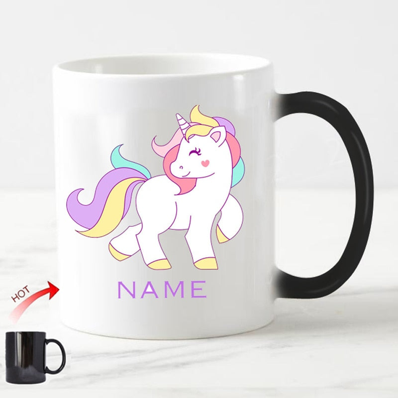 Caneca Personalizada Unicórnio que Muda de Cor