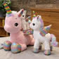 Unicornio Peluche Arco-íris (40cm-80cm)