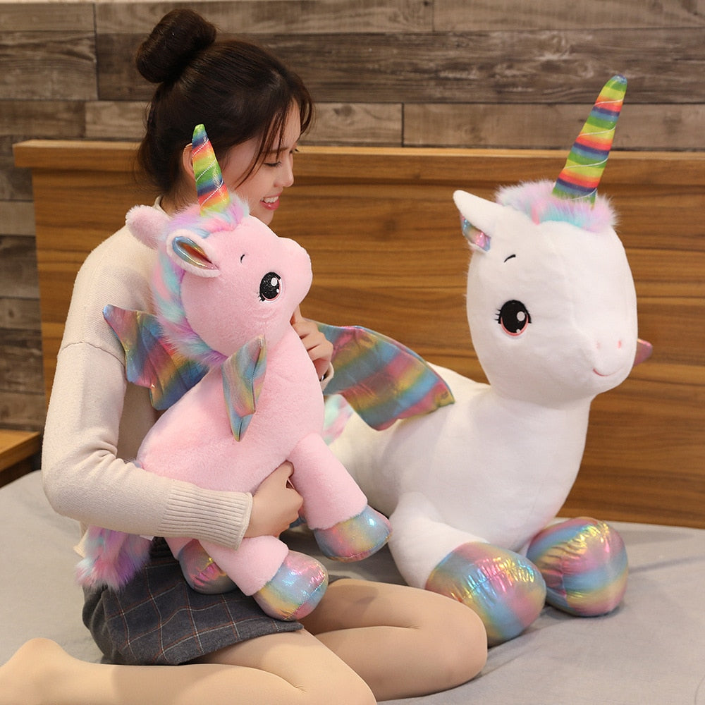 Unicornio Peluche Arco-íris 40cm 80cm