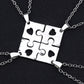 Colar Best Friends Forever Puzzle para 4 Partes