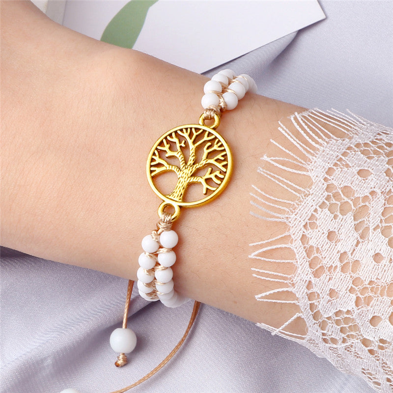 Pulseira arvore da Vida Porcelana Branca