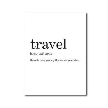 poster travel parede