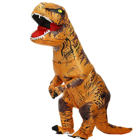 Fato Dinossauro Insuflável T-Rex