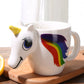 Caneca Magica de Unicórnio que Muda de Cor 3D