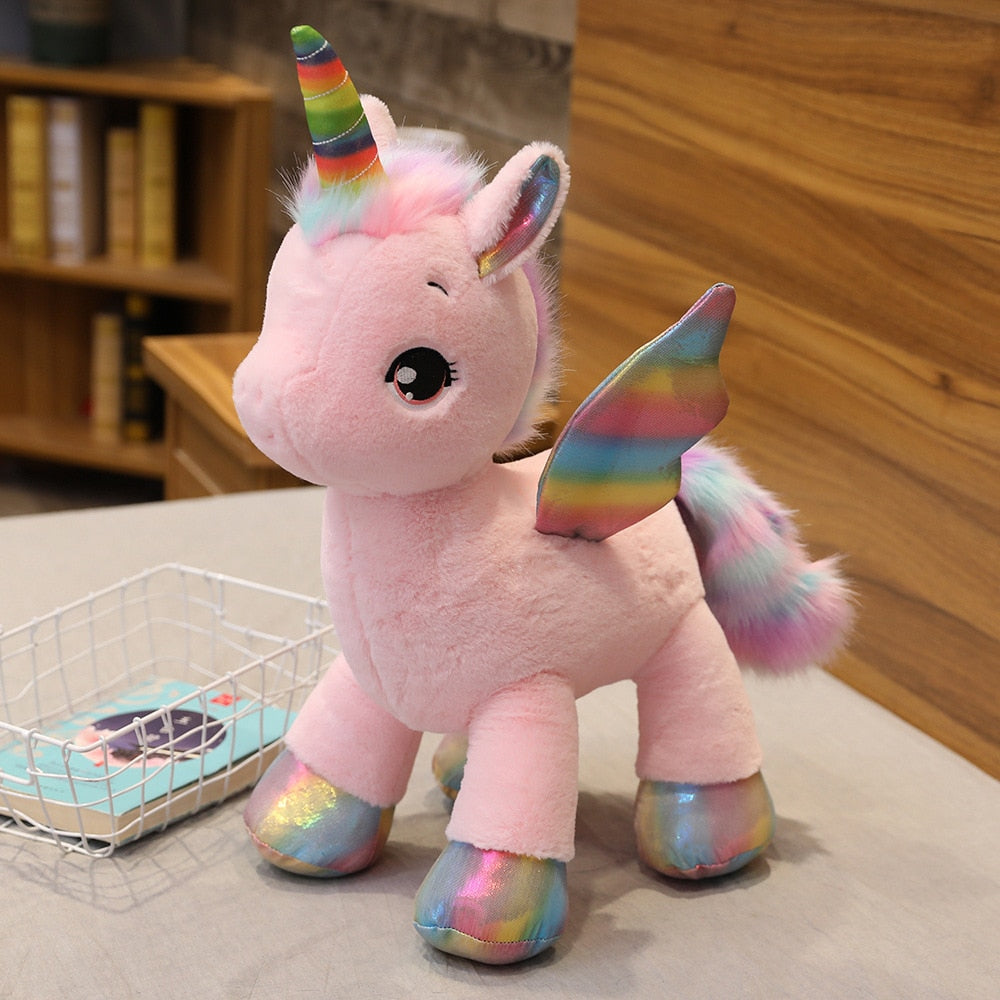 peluche unicornio arco iris 40 cm 80 cm