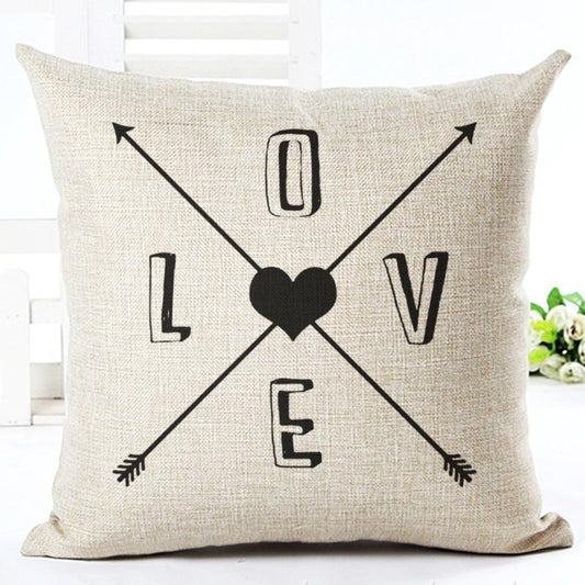 Capa de Almofada Decorativa Love Arrows (45x45)