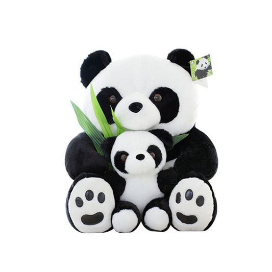 Peluche Panda Mãe e Bebé 25cm