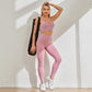 leggings push up desporto cor de rosa