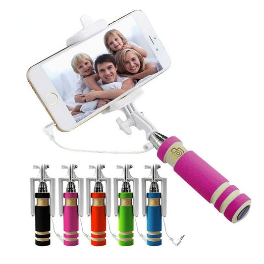 Selfie Stick com Botão Disparador e Extensível 14-50cm