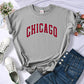t shirt feminina mulher chicago