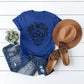 t-shirt feminina caveira mexicana