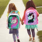Mochilas Escolar Unicórnio Fofo com Estojo e Lancheira