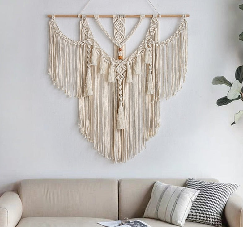 macramé parede painel boho grande