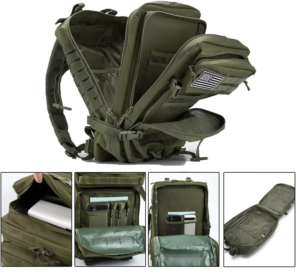 mochila militar tatica 50litros verde