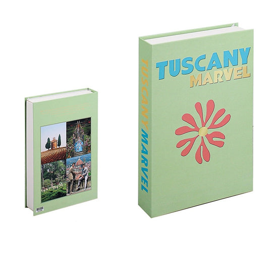 Livro Falso Decoração Tuscany Marvel