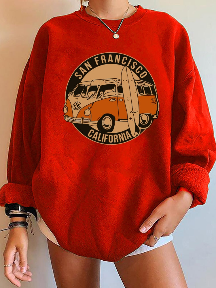 sweatshirt vintage san francisco california