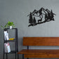 Decoração Parede em Metal Montanha