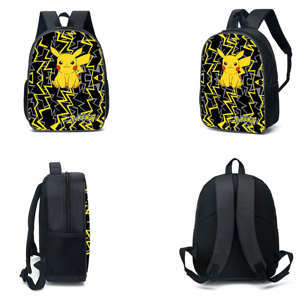 mochila escolar pokémon pikachu tipo elétrico