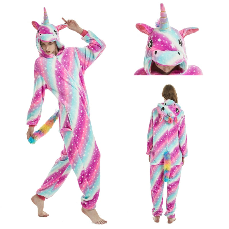 Pijama Unicórnio Kigurumi Galáxia