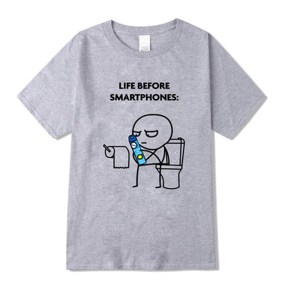 T-Shirt Engraçada Life Before Smartphones