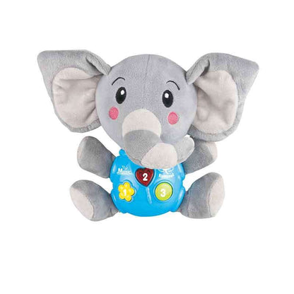 Peluches interativo elefante musica 