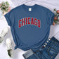 tee shirt feminina chicago