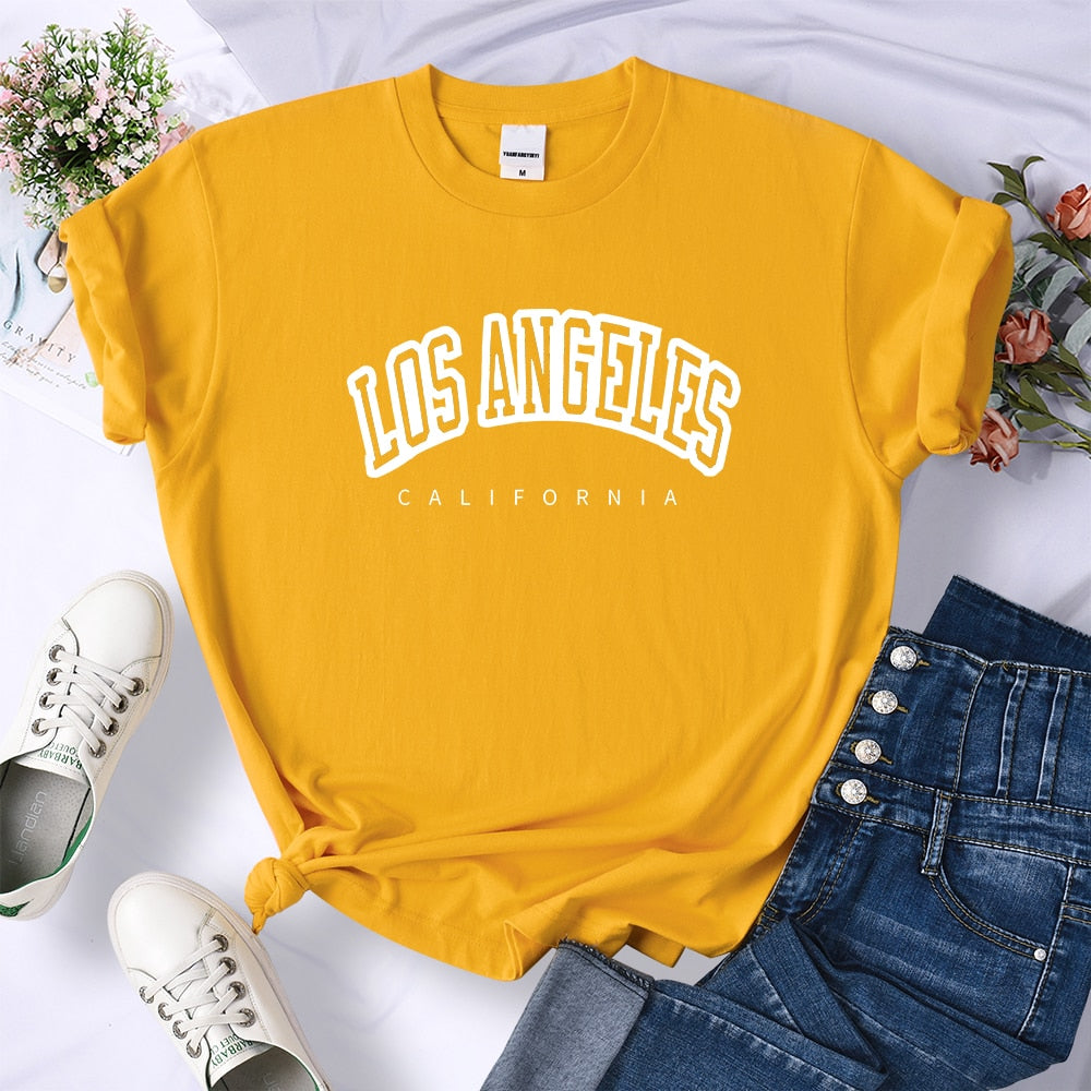 tshirt feminina los angeles california